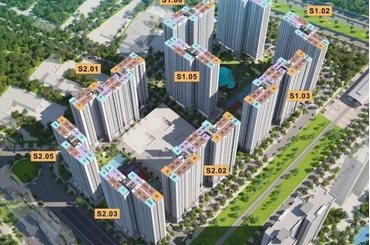 Giá bán chung cư thuộc khu đô thị VINHOMES SMART CITY